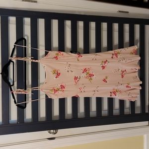 Express XS NWT pink floral lined dress